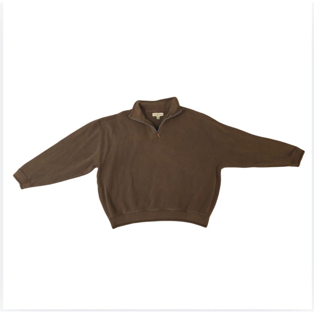 Tommy Bahama Cotton Sweater Adult XXL Zip Long Sleeve Casual Mens